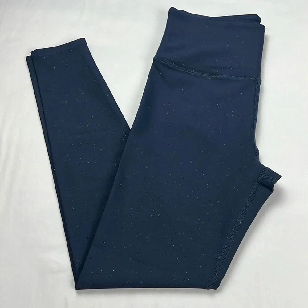 Soul Women’s S Navy Blue Glitter High Waist Tight Legging Great Condition‎
